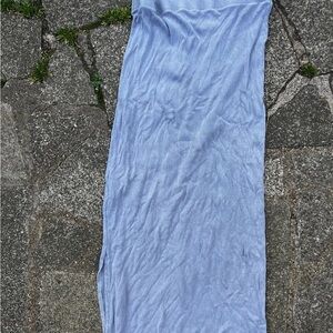 Primark Sky Blue Ribbed Skirt